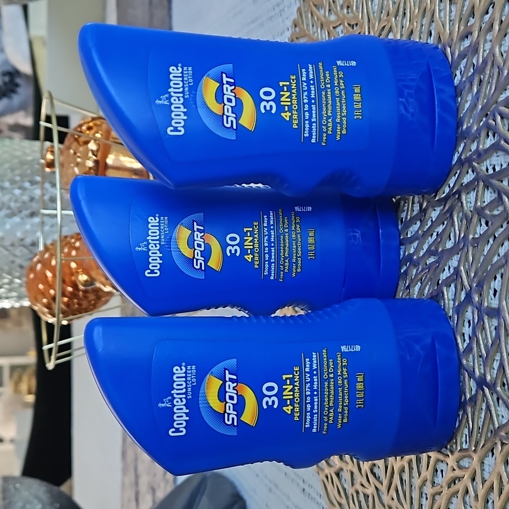3 PACK Coppertone Sport High Performance Broad Spectrum SPF 30 Sunscreen…